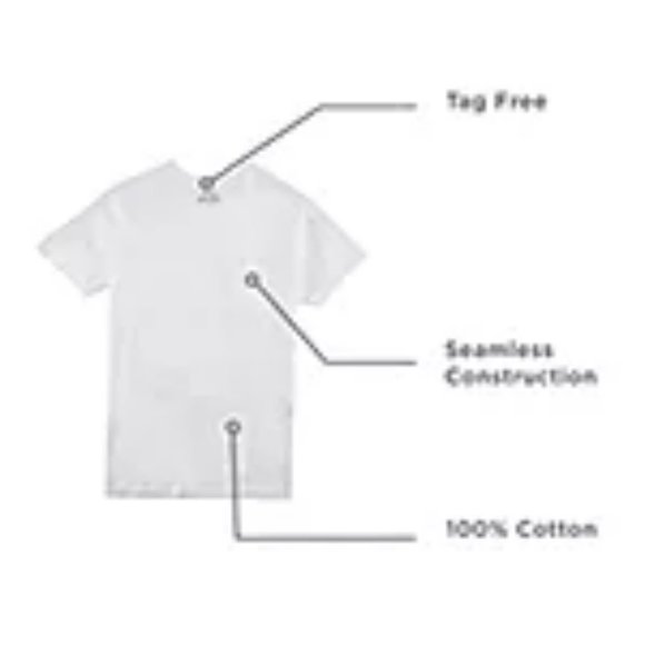 Stafford Super Soft Mens 4 Pack Short Sleeve Crew Neck T-Shirt-Big - Picture 2 of 3